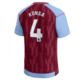 Aston Villa Ezri Konsa #4 Hemmakläder 2023-24 Kortärmad